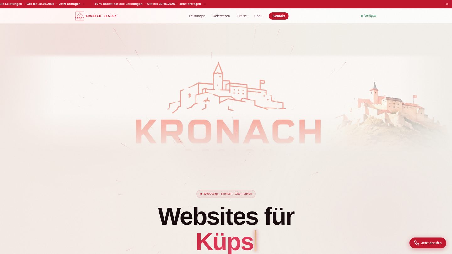 kronach-design.de Screenshot